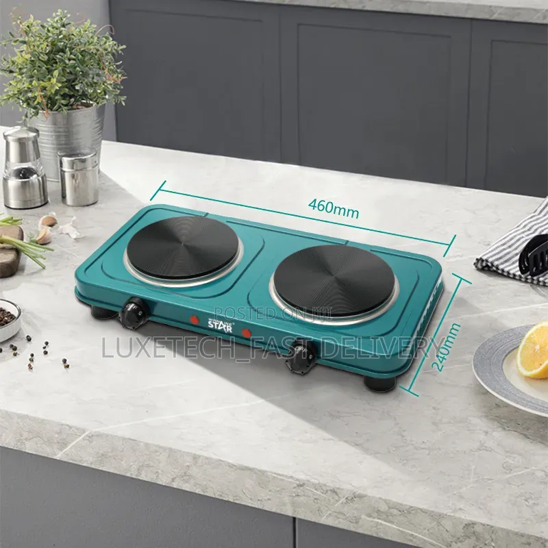 Winning Star ST-9638 Electric Hot Plate 2000W – Double Burner Stove