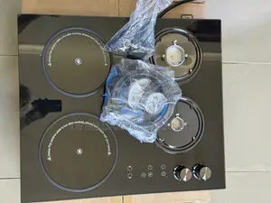 Inbuilt 4 Burner Gas Stove and Infrared Hybrid Electric Hot Plate