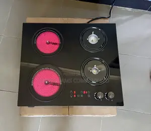 Inbuilt 4 Burner Gas Stove and Infrared Hybrid Electric Hot Plate