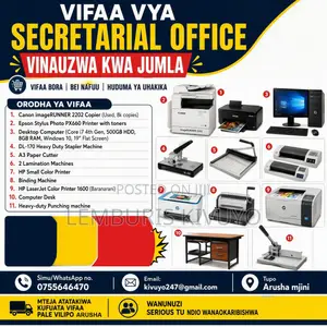 Vifaa Vya Secretarial Services Arusha