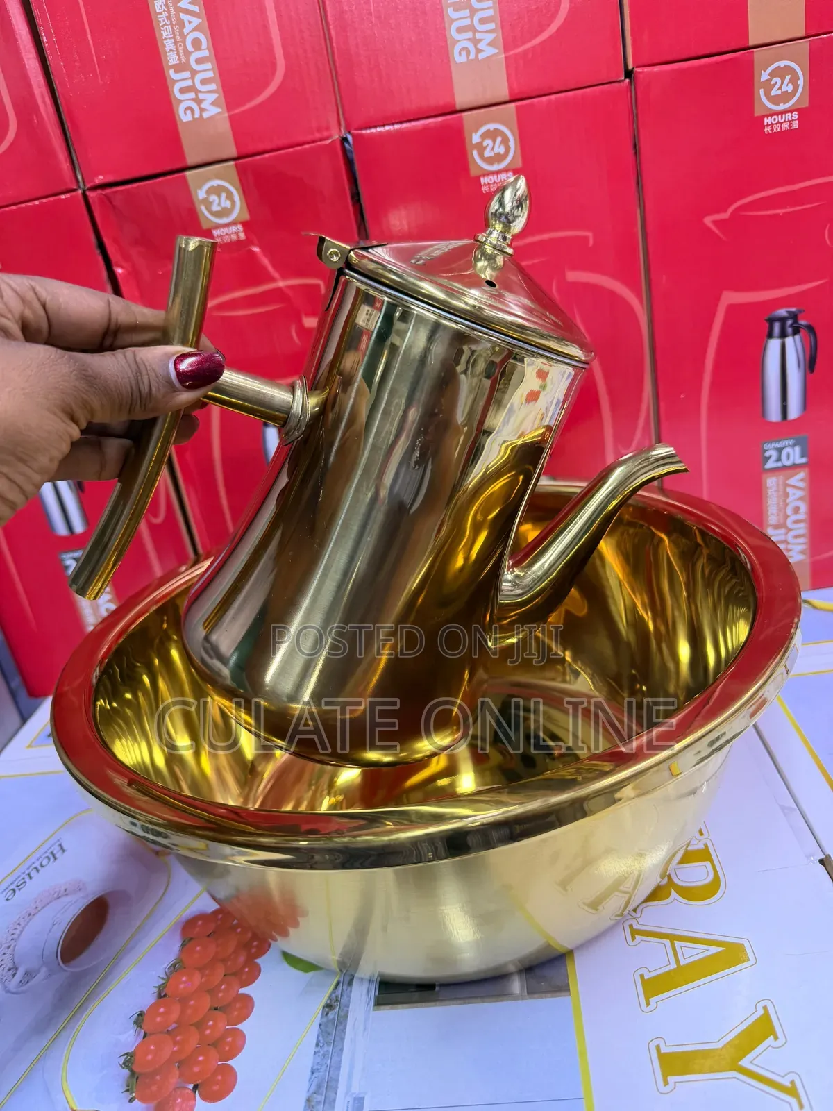 Stainless Steel 2ltrs Jug and Bowl for Handwash