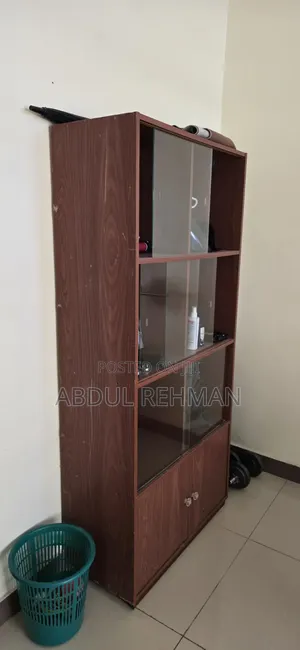 Cupboard Good Condition With Slide Glasses