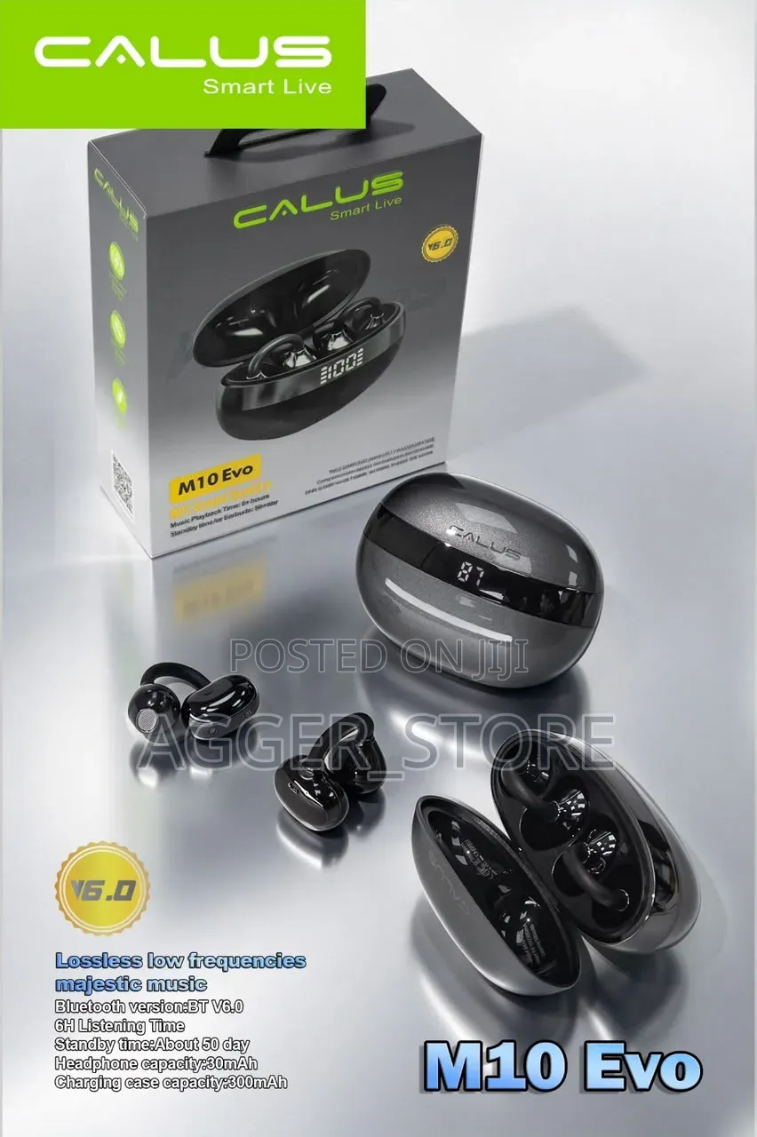 M10 Evo Wireless Ear-Clip Style Earbuds