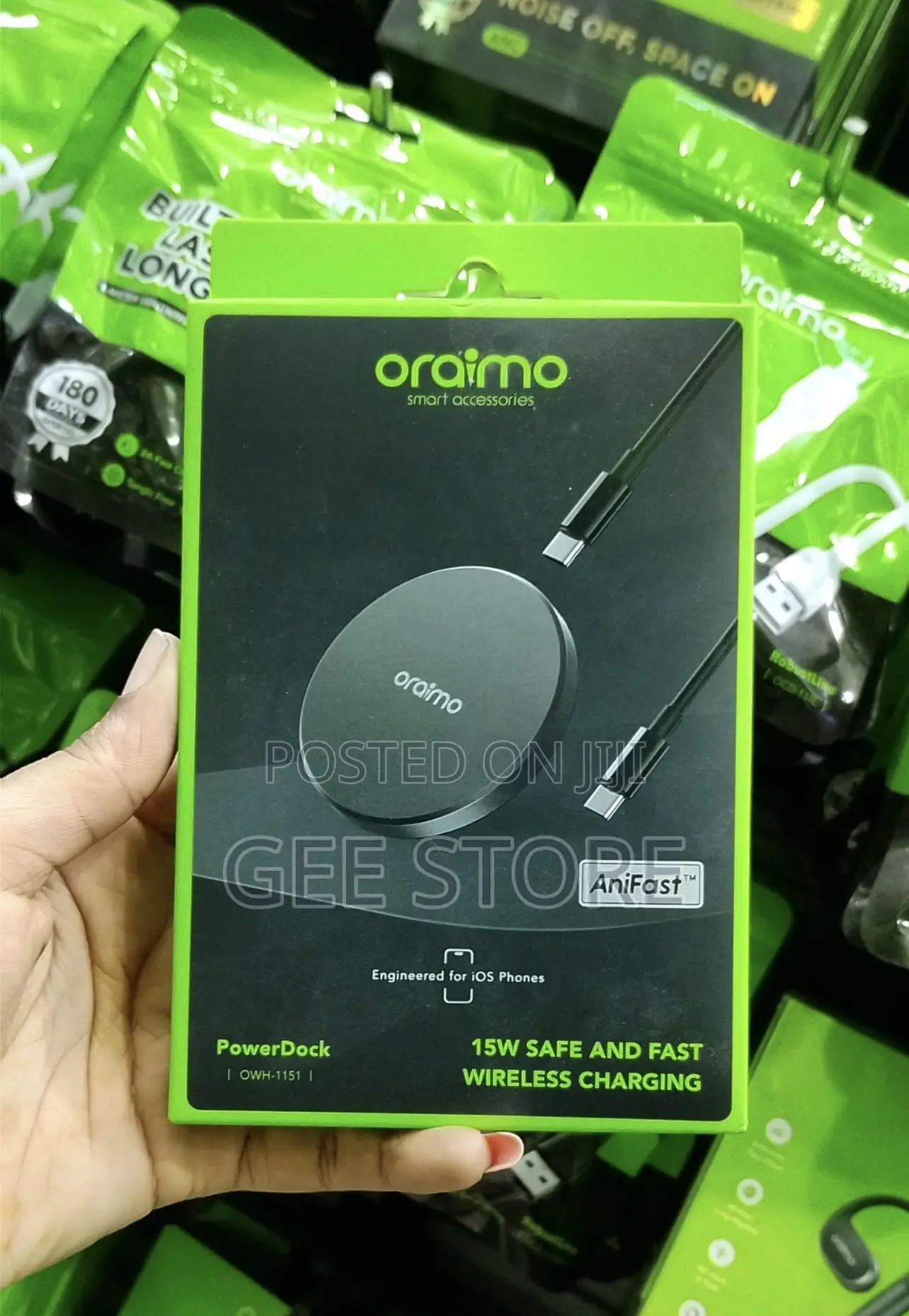 Oraimo Powerdock 15w Safe and Fast Wireless Charging Pad
