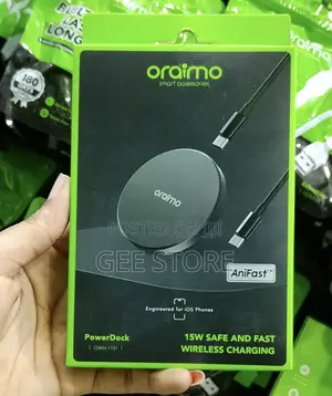 Oraimo Powerdock 15w Safe and Fast Wireless Charging Pad