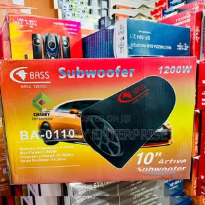 BASS 1200W Active Base Car Subwoofer Inch 10" Inch for Vehicle or Home
