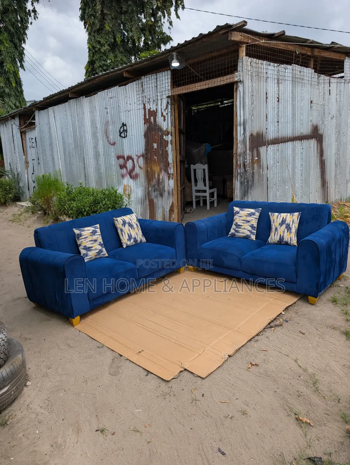 Sofa Set Ya 2:2 Color Blue