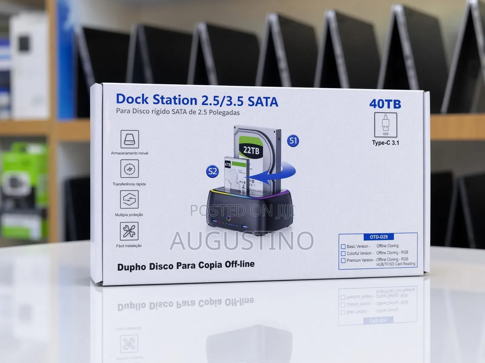 Dual-Bay SATA Hard-Drive Docking Station