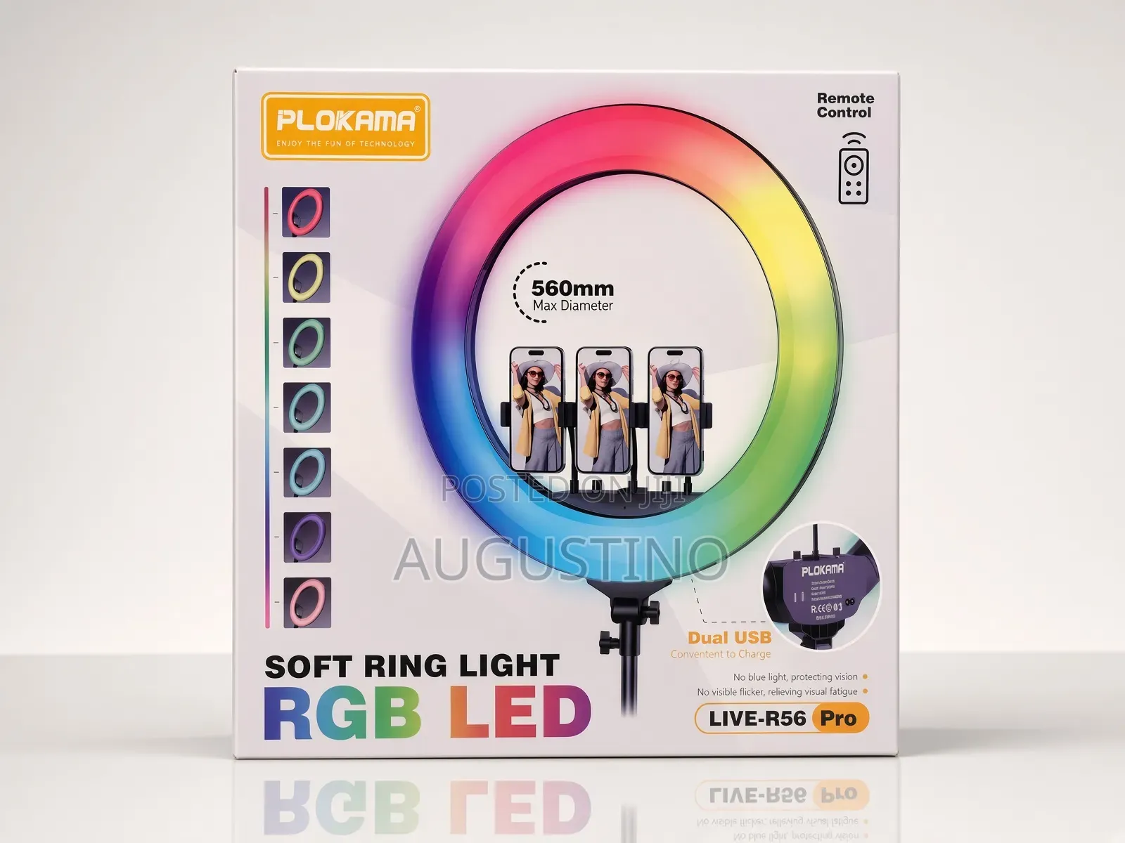 Plokama RGB Red Ring Light