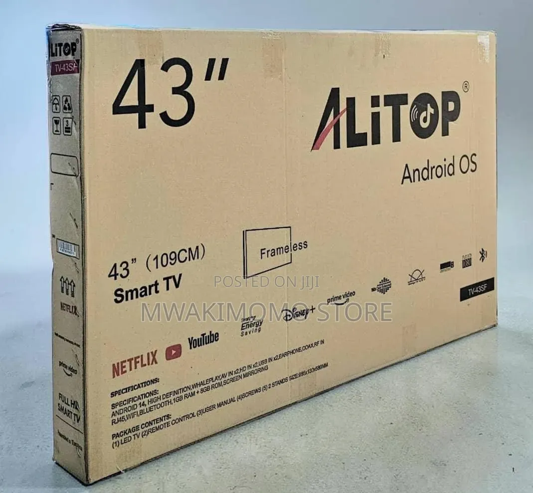 Alitop 43" Android Smart TV (Model TV-43SF)