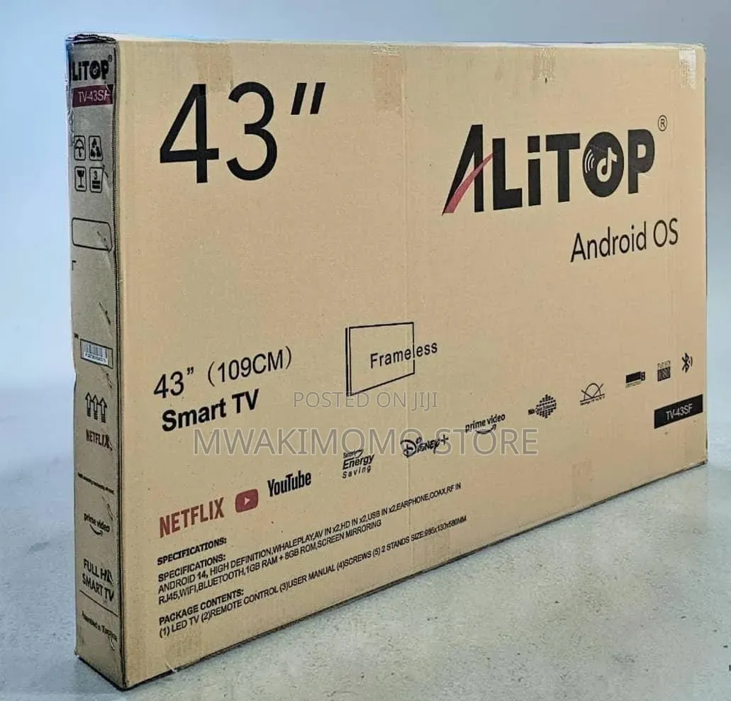 Alitop 43" Android Smart TV (Model TV-43SF)