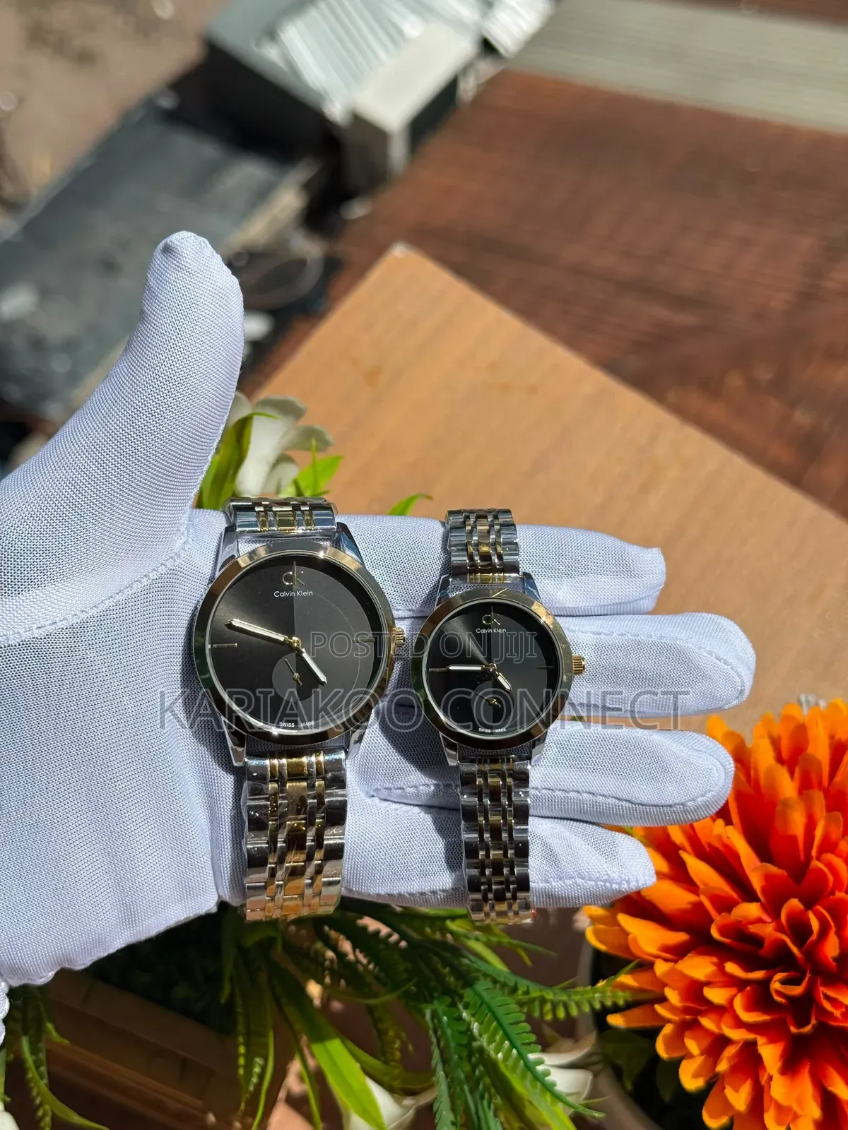 Dark Gold Couple Watch