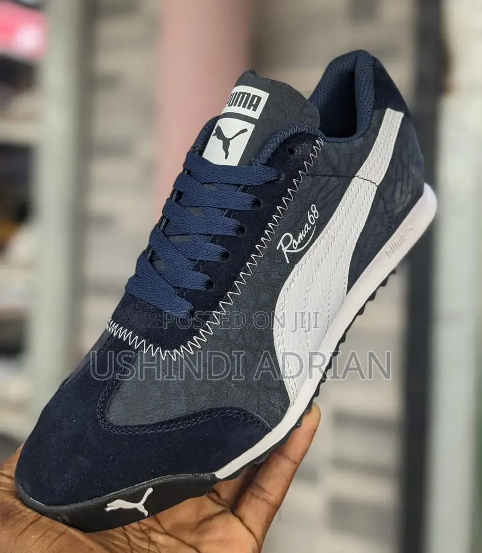 Puma Roma 68
Size: 40, 41, 42, 43, 44 45
Bei: 70,000/-