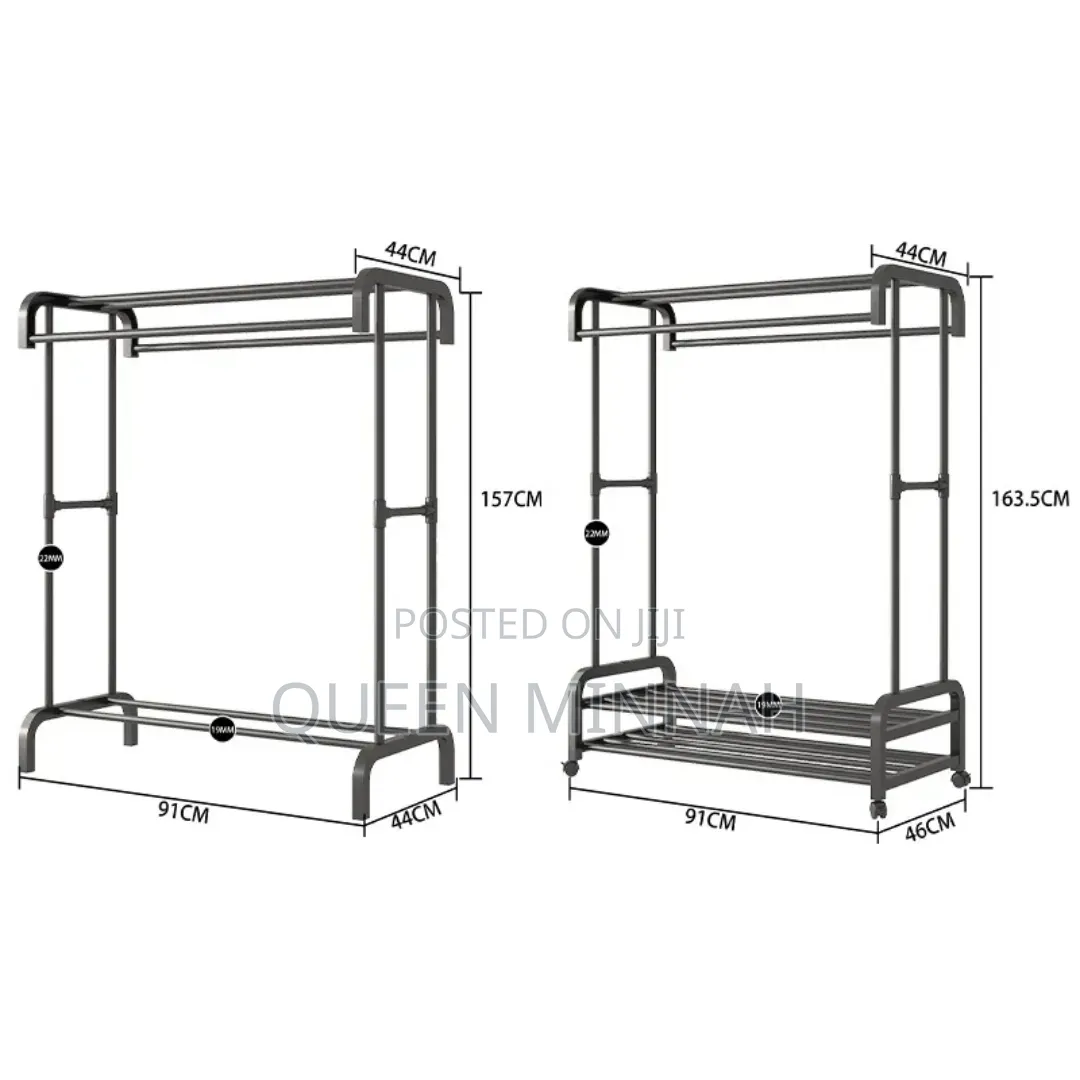 Heavy Duty Clothes Rack/ Henga Ya Kuning'inizia Nguo