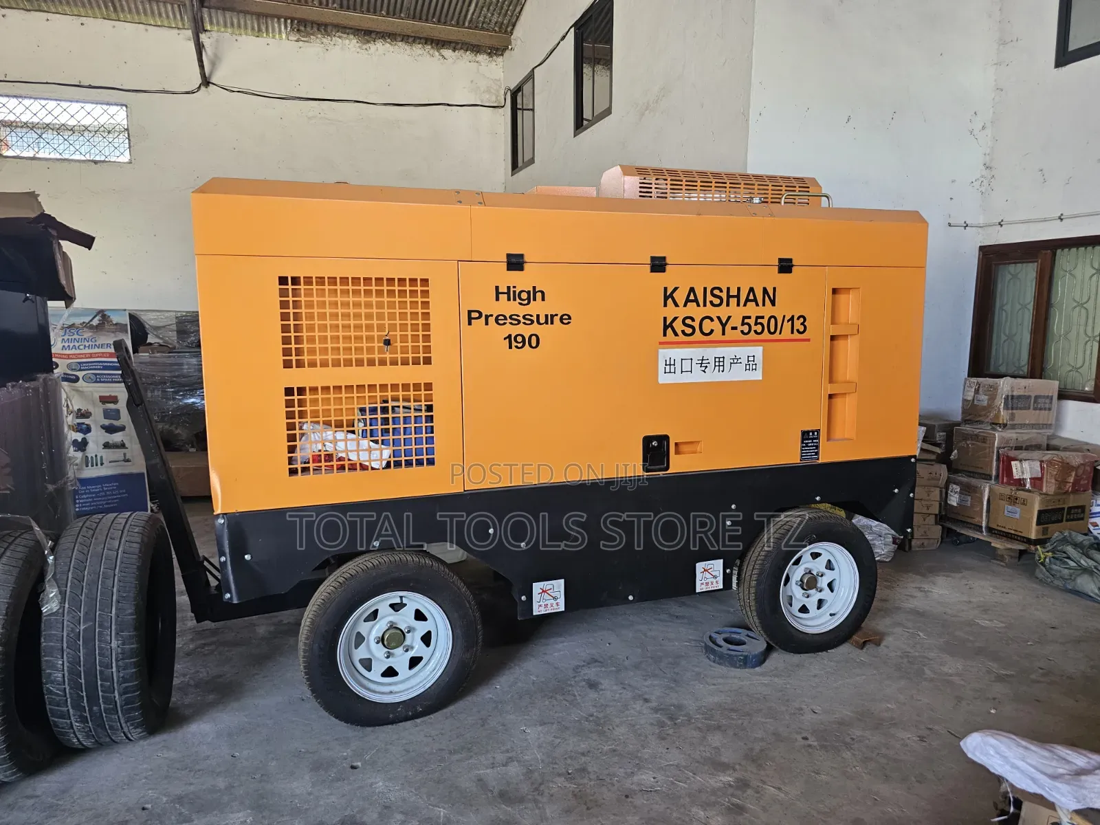 Kaishan KSCY-550/13, a High-Pressure, Mobile Diesel- Air Compressor