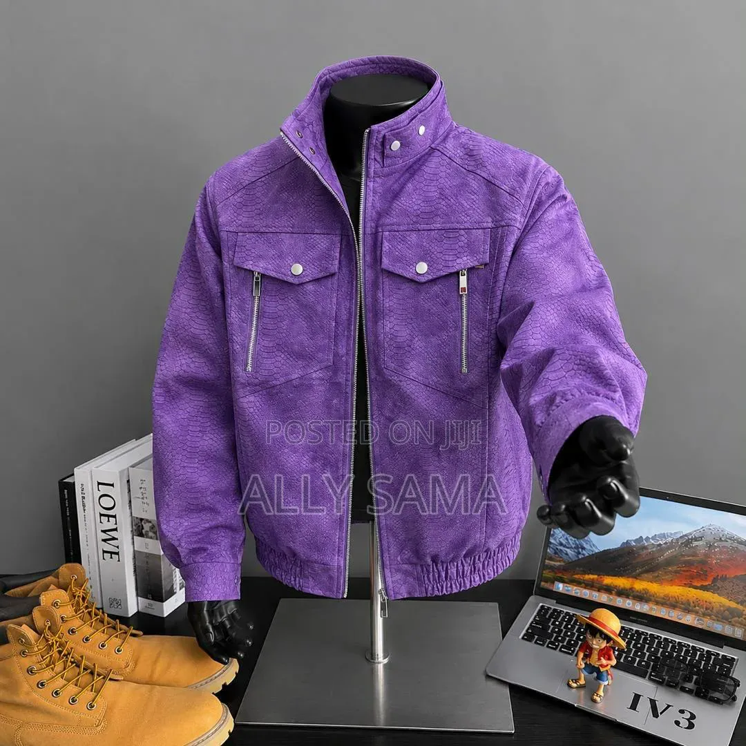 Unisex Coats Material Leather New Colors