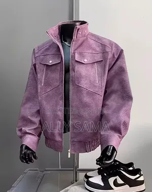 Unisex Coats Material Leather New Colors