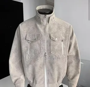 Unisex Coats Material Leather New Colors