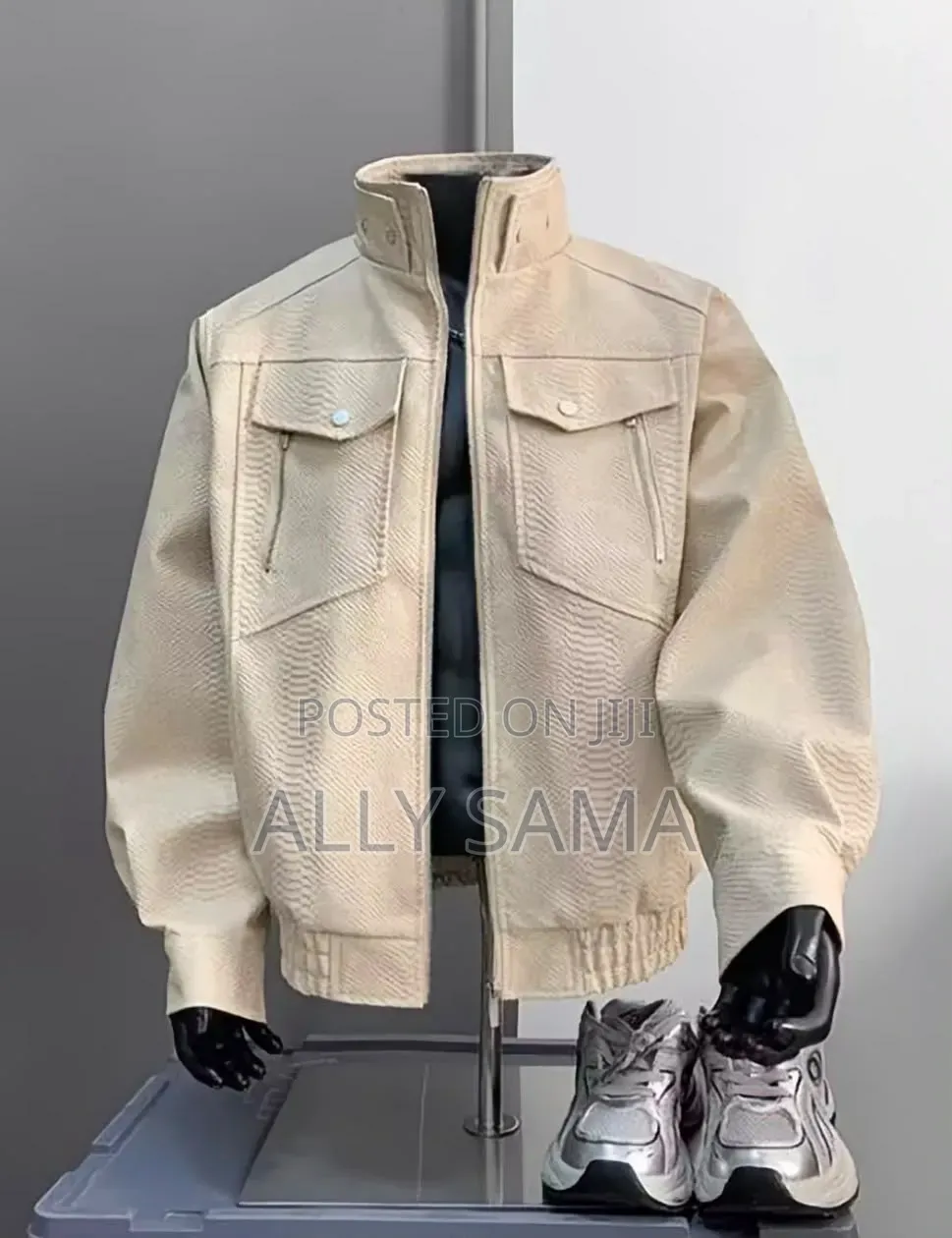 Unisex Coats Material Leather New Colors