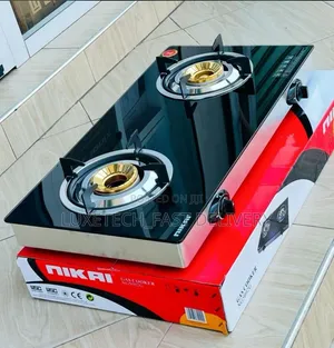 Nikai 2-Burner Gas Cooker With Auto-Ignition Startup
