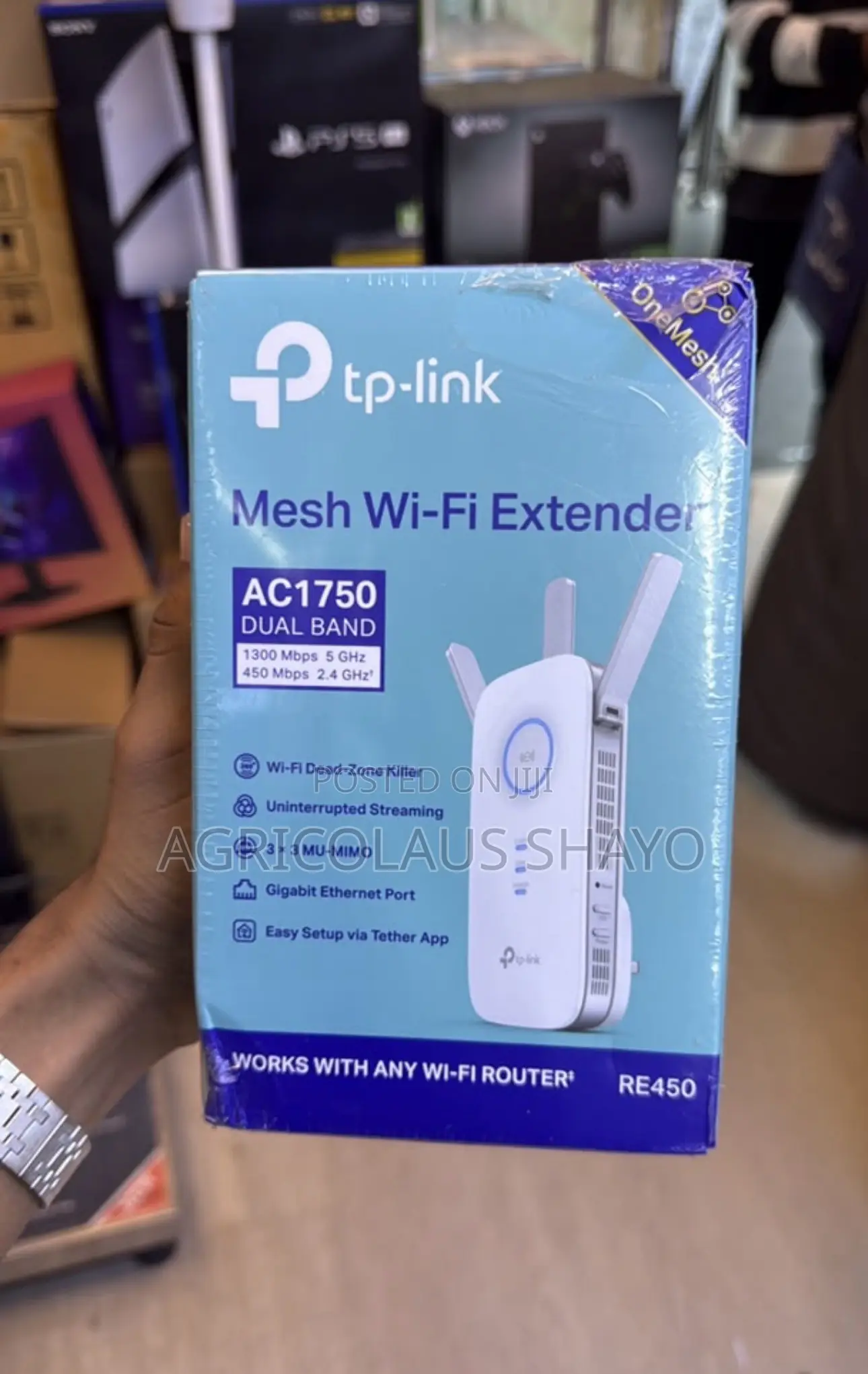 TP-Link RE450 AC1750 High-Power Dual Band Mesh Wi-Fi Extender