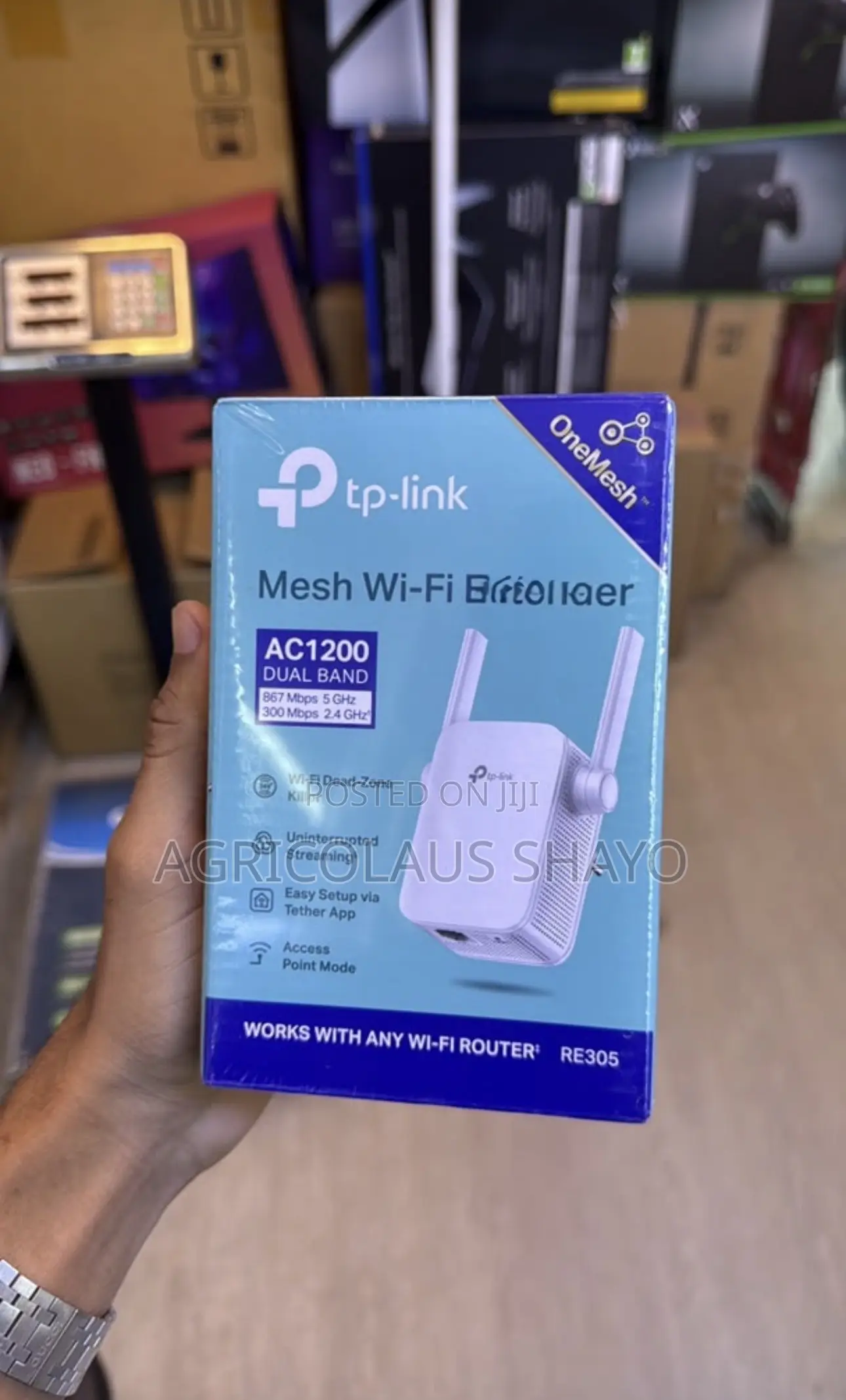 TP-Link AC1200 Dual Band Mesh Wi-Fi Extender (RE305) – Boost Signal