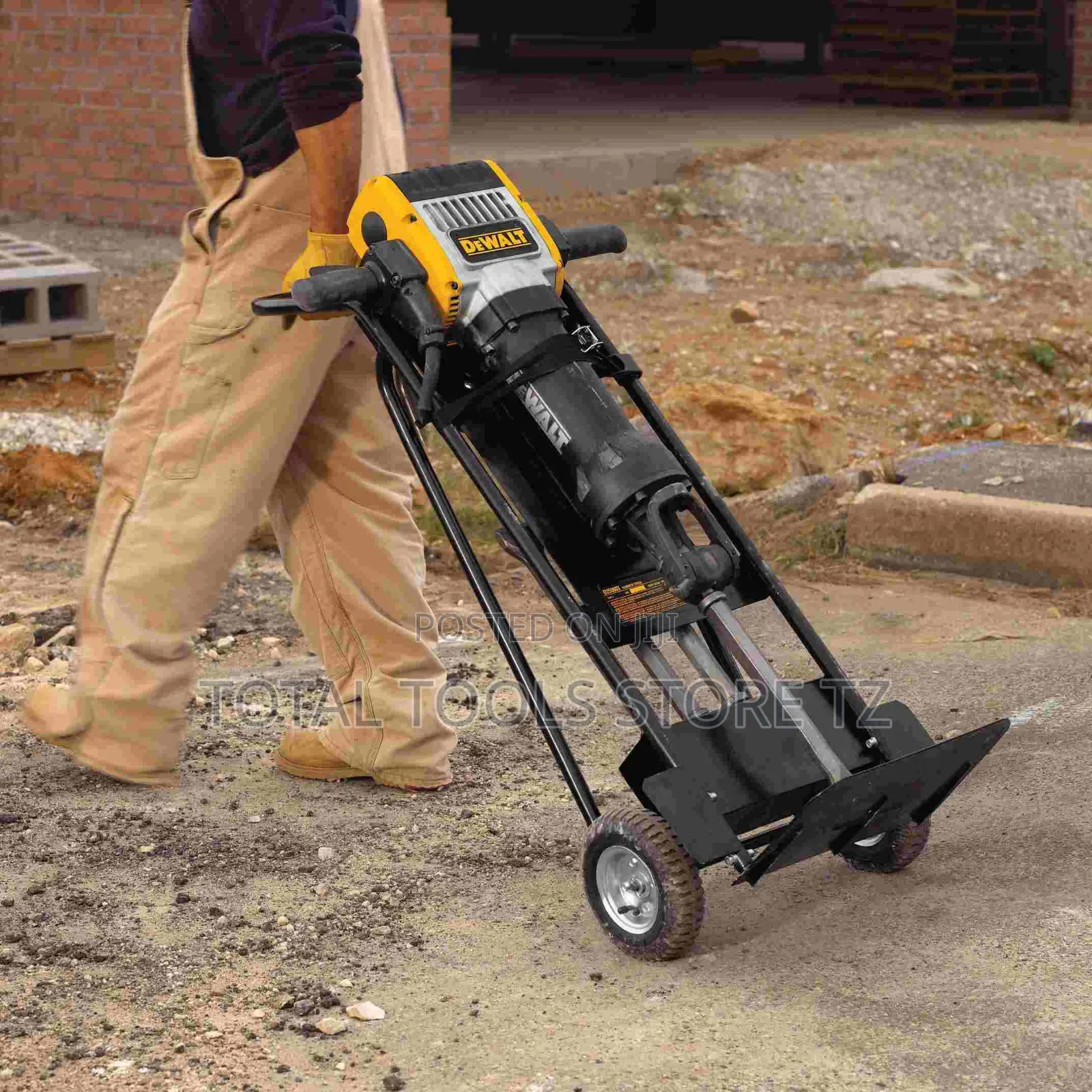 Dewalt Drill Machine 28mm, 31kg / Pavet Breaker + Trolley + Chiesel