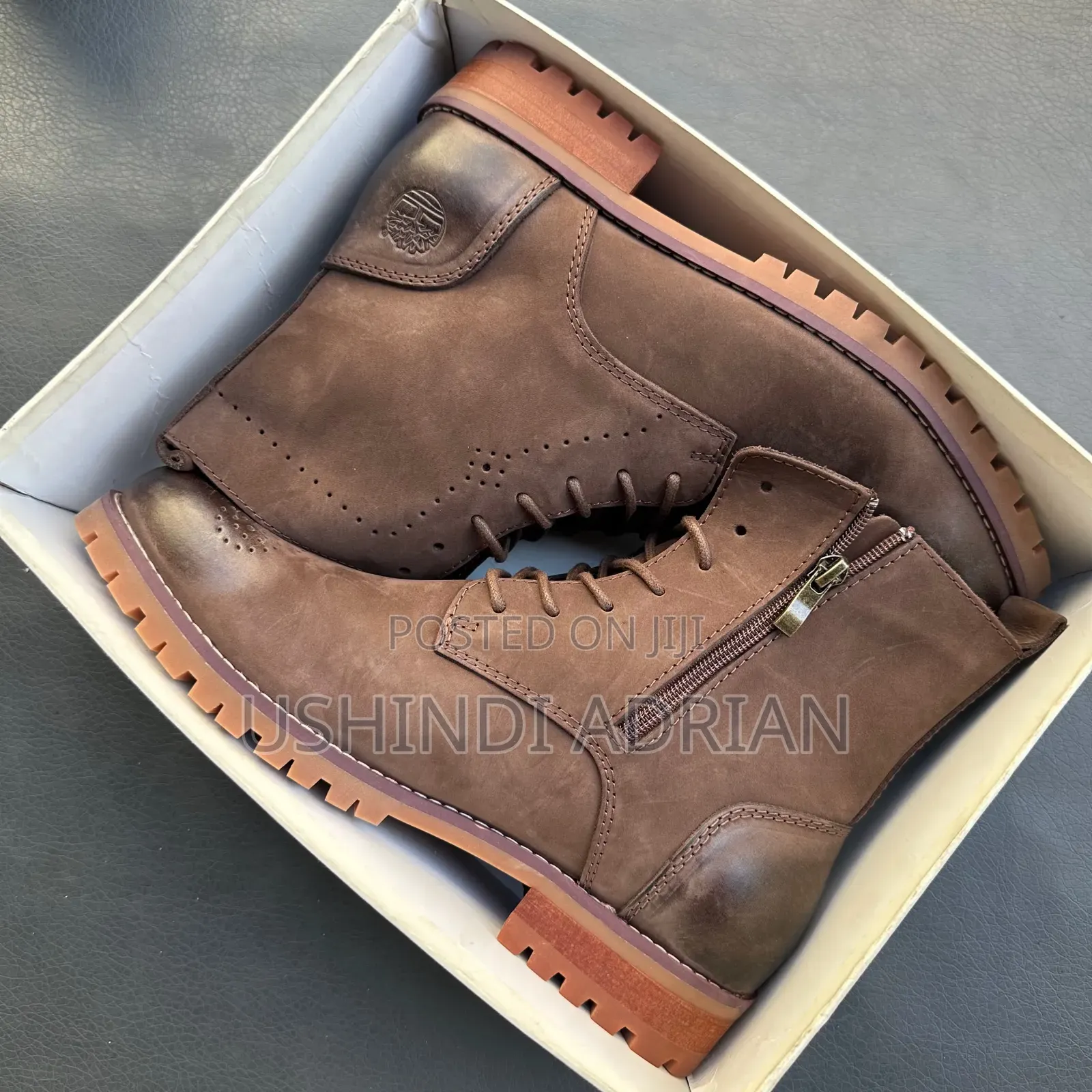 TIMBERLANDSize: 40, 41, 42, 43, 44, 45
Bei: 120,000/=Ubora