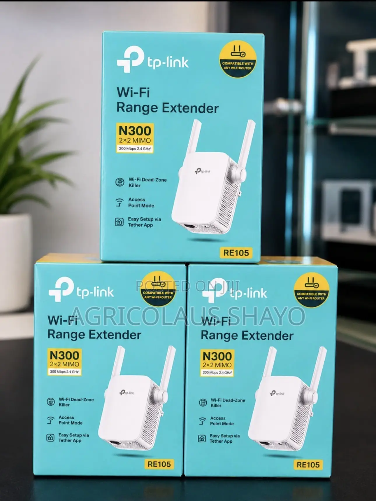 TP-Link RE105 N300 Wi-Fi Range Extender – Wi-Fi Dead-Zone Killer