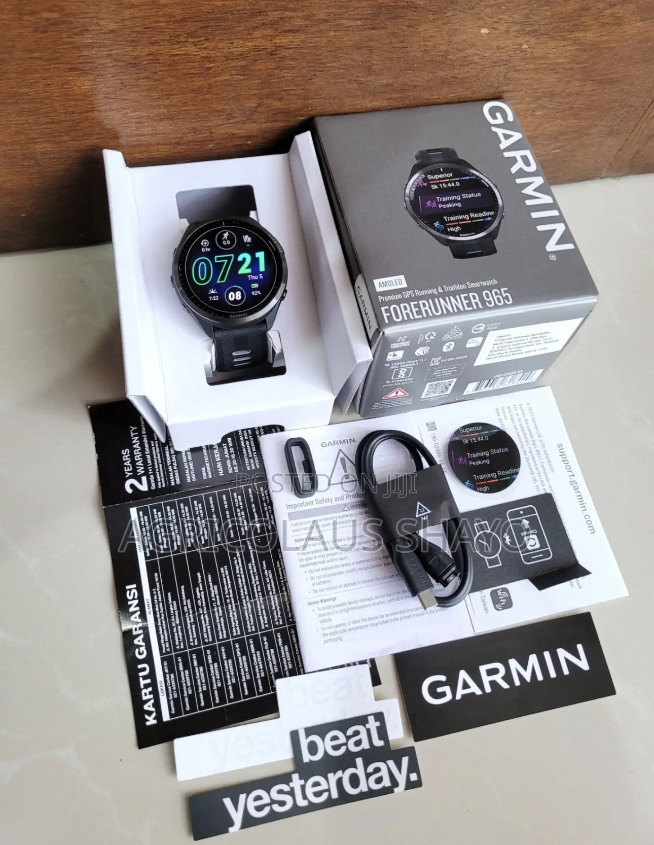Rmin Forerunner 965 Premium GPS Smartwatch
