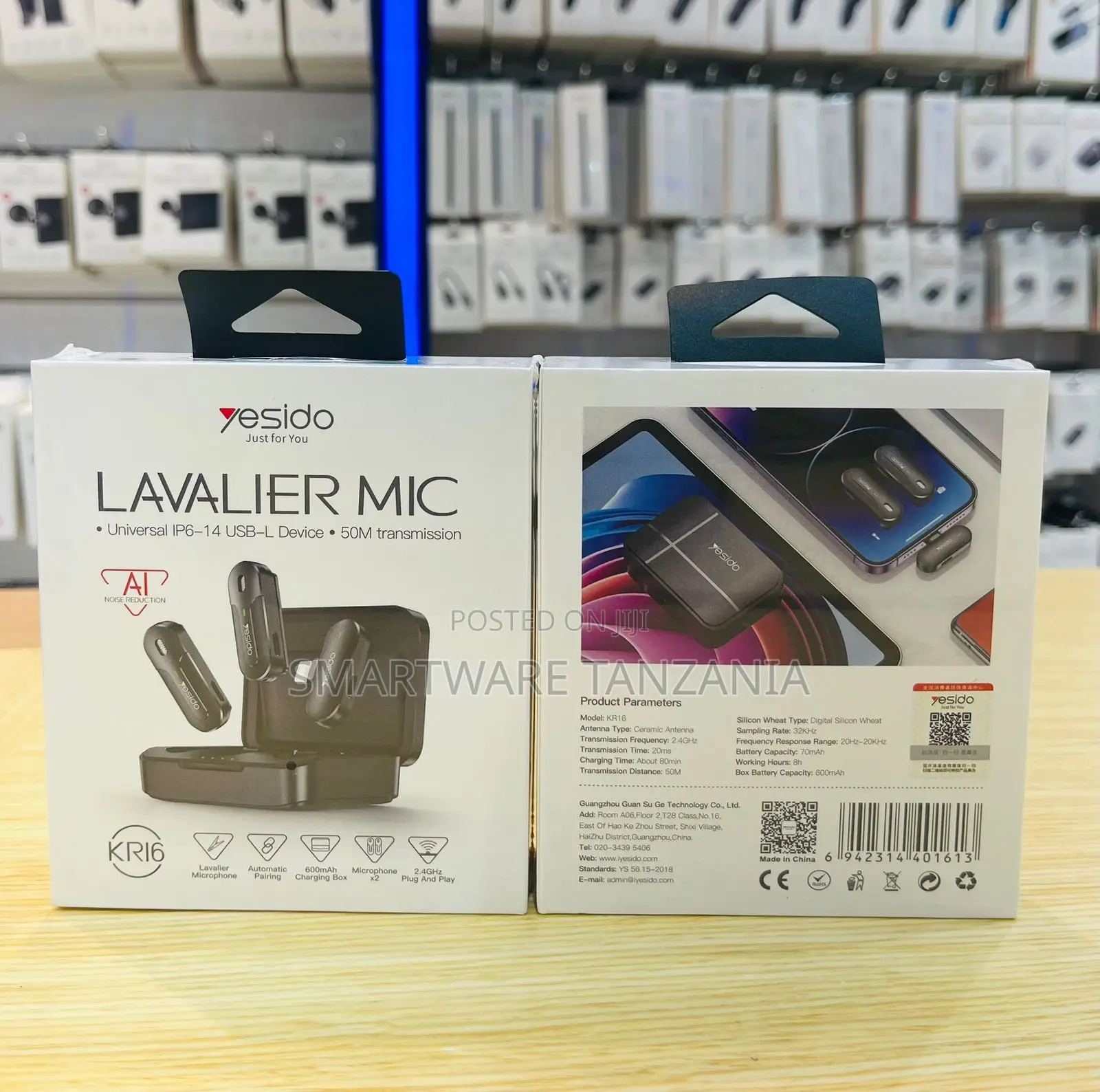 Yesido Lavalier Microphone Universal IP6-14 USB-L Device, 50M Range