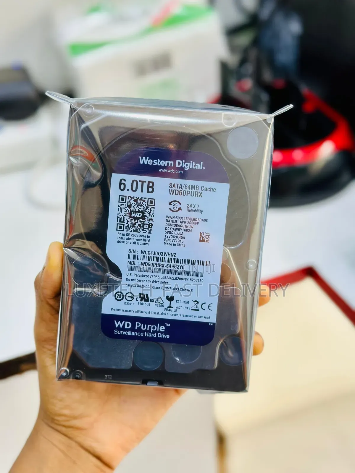 WD Purple 6TB Surveillance Hard Drive – SATA HDD for CCTV DVR/NVR