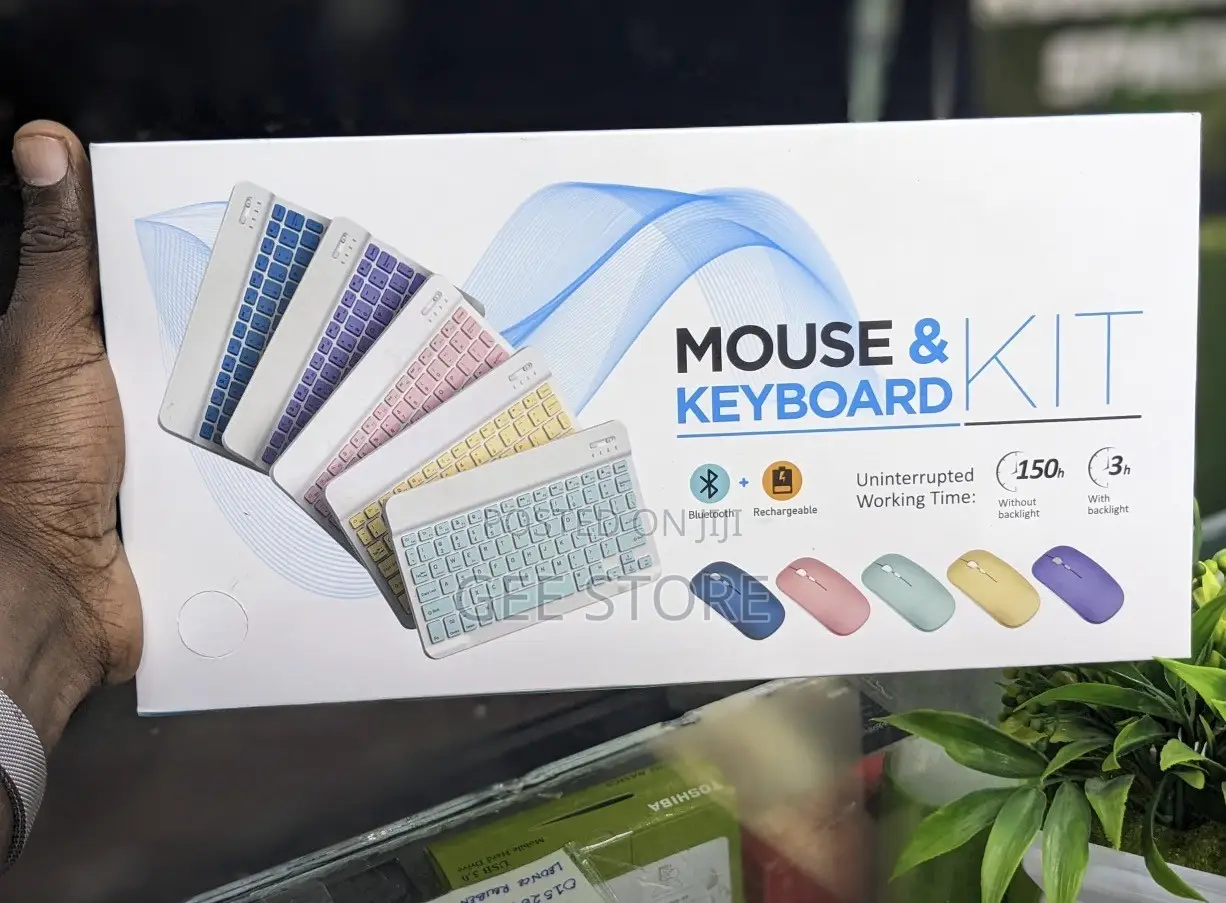 Pastel-Toned Wireless Mouse and Keyboard Kit Features