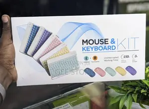 Pastel-Toned Wireless Mouse and Keyboard Kit Features