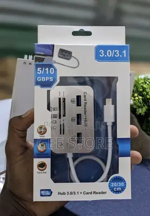 USB 3.0/3.1 Type-C 3-Port Hub With Multi-Slot Memory Card Reader