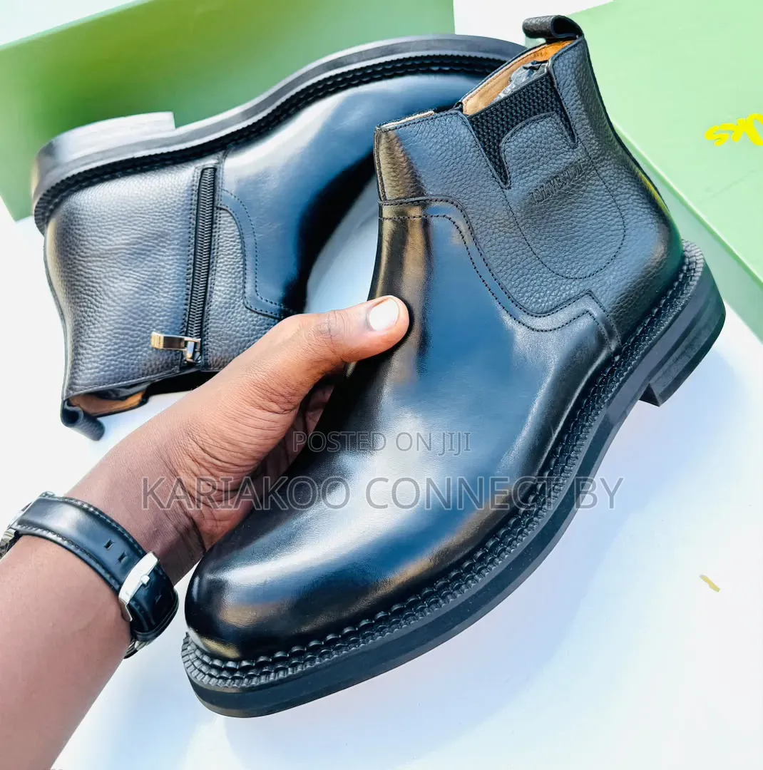 Clarks Leather Executive Ankle Boots