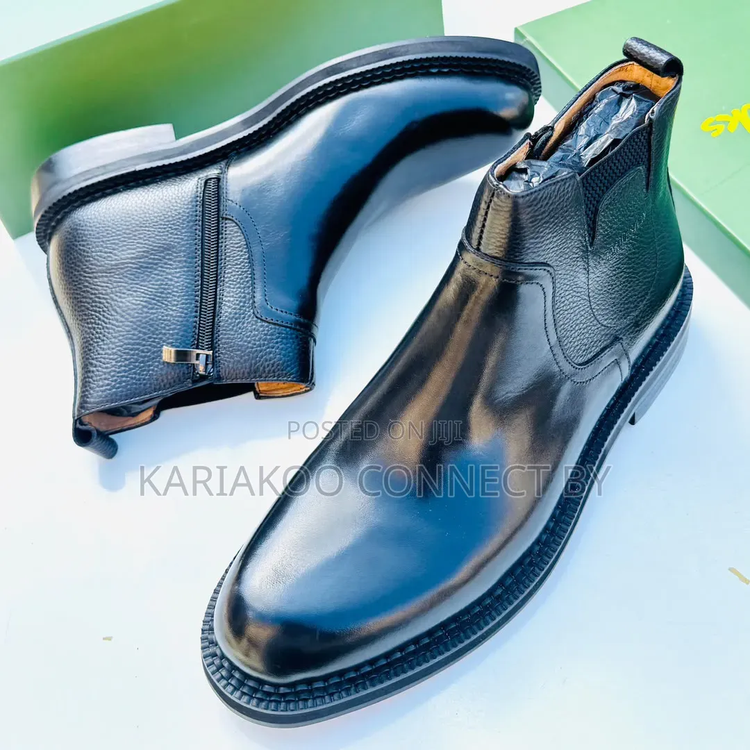 Clarks Leather Executive Ankle Boots