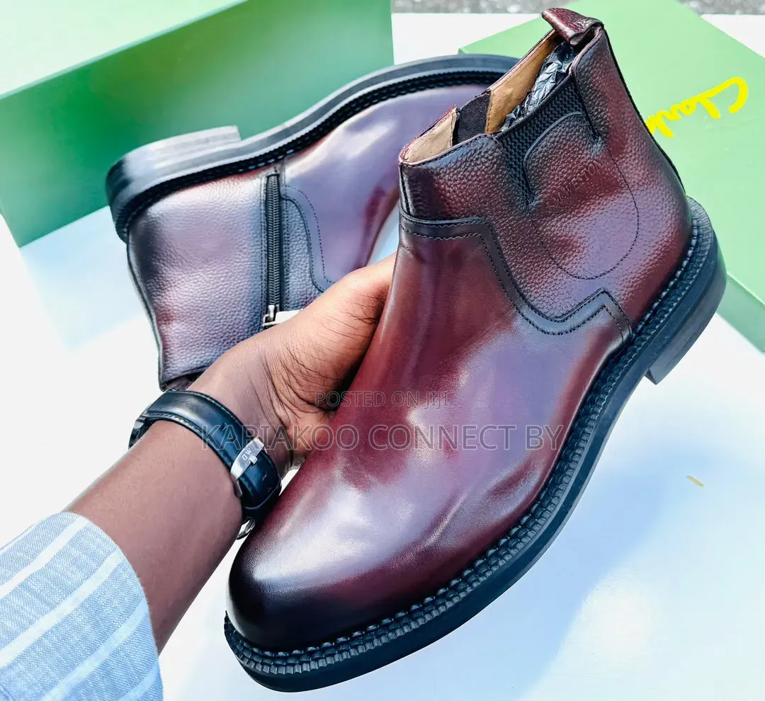 Clarks Leather Executive Ankle Boots