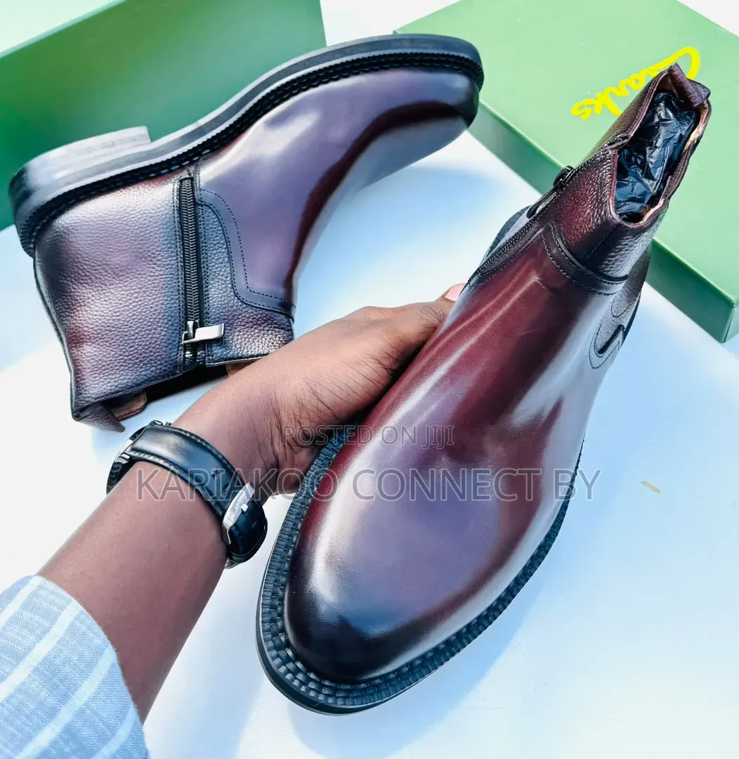 Clarks Leather Executive Ankle Boots
