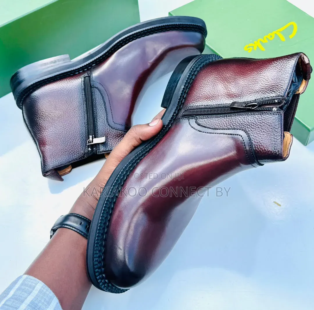 Clarks Leather Executive Ankle Boots