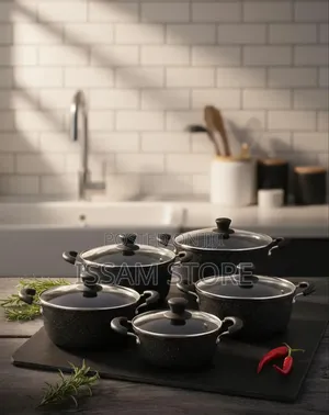 HOT CHEF 10 Pieces Non-Stick Cookware Set*
