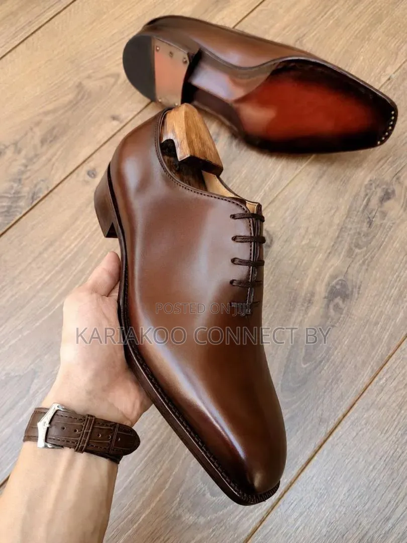 Cr7 Luxury Leather Oxfords