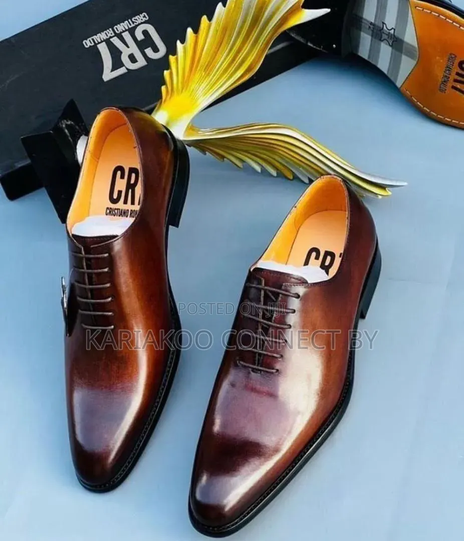 Cr7 Luxury Leather Oxfords