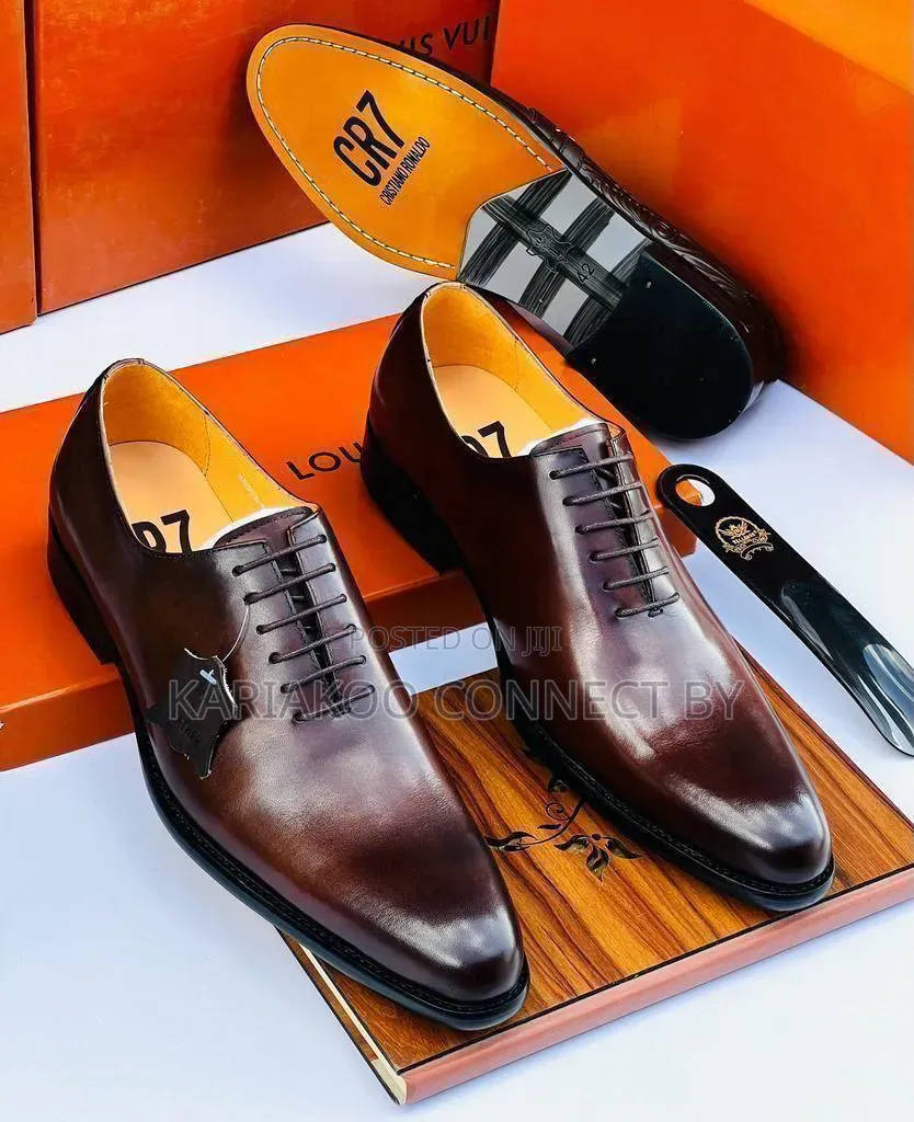 Cr7 Luxury Leather Oxfords