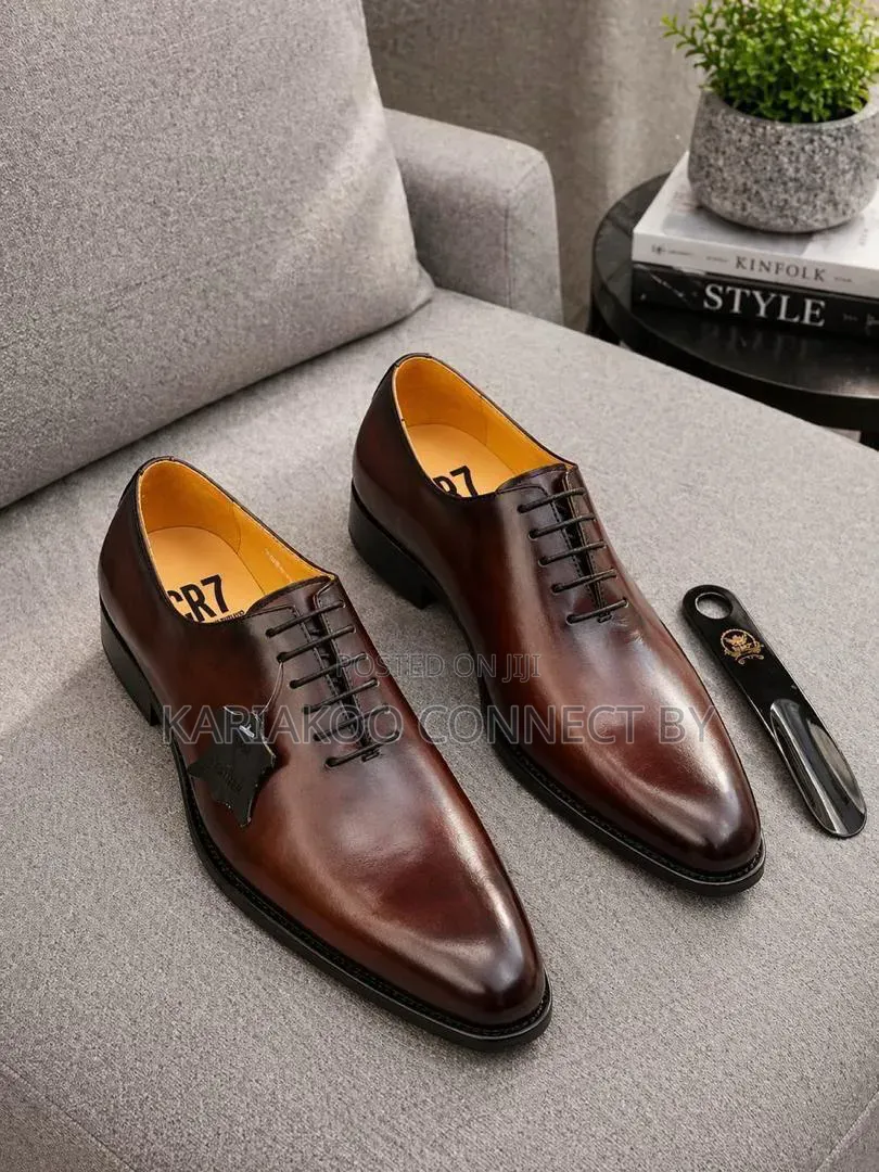 Cr7 Luxury Leather Oxfords