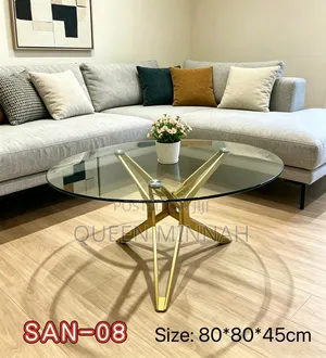 Round Glass Tabletop Coffee Table