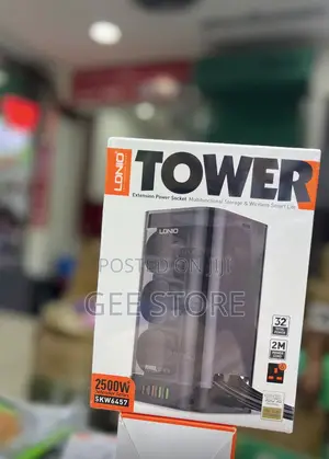 LDNIO SKW6457 2500W Tower-Style Extension Power Socket