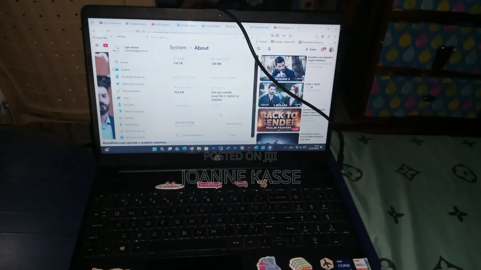 Laptop HP 15 16GB Intel Core Ultra 7 HDD 16 GB
