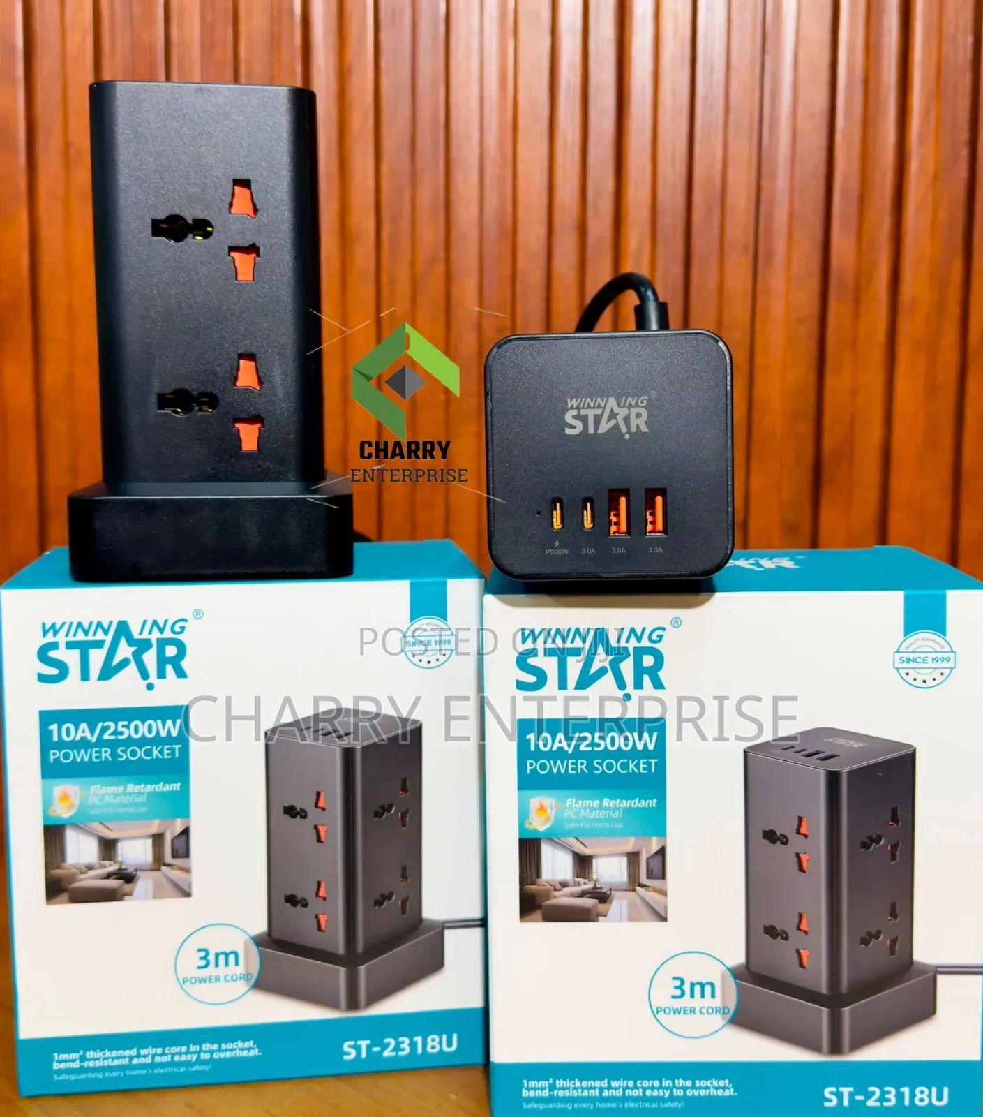 Winning Star Power Socket *.power Cord: 3m* *.ina Njia 8*