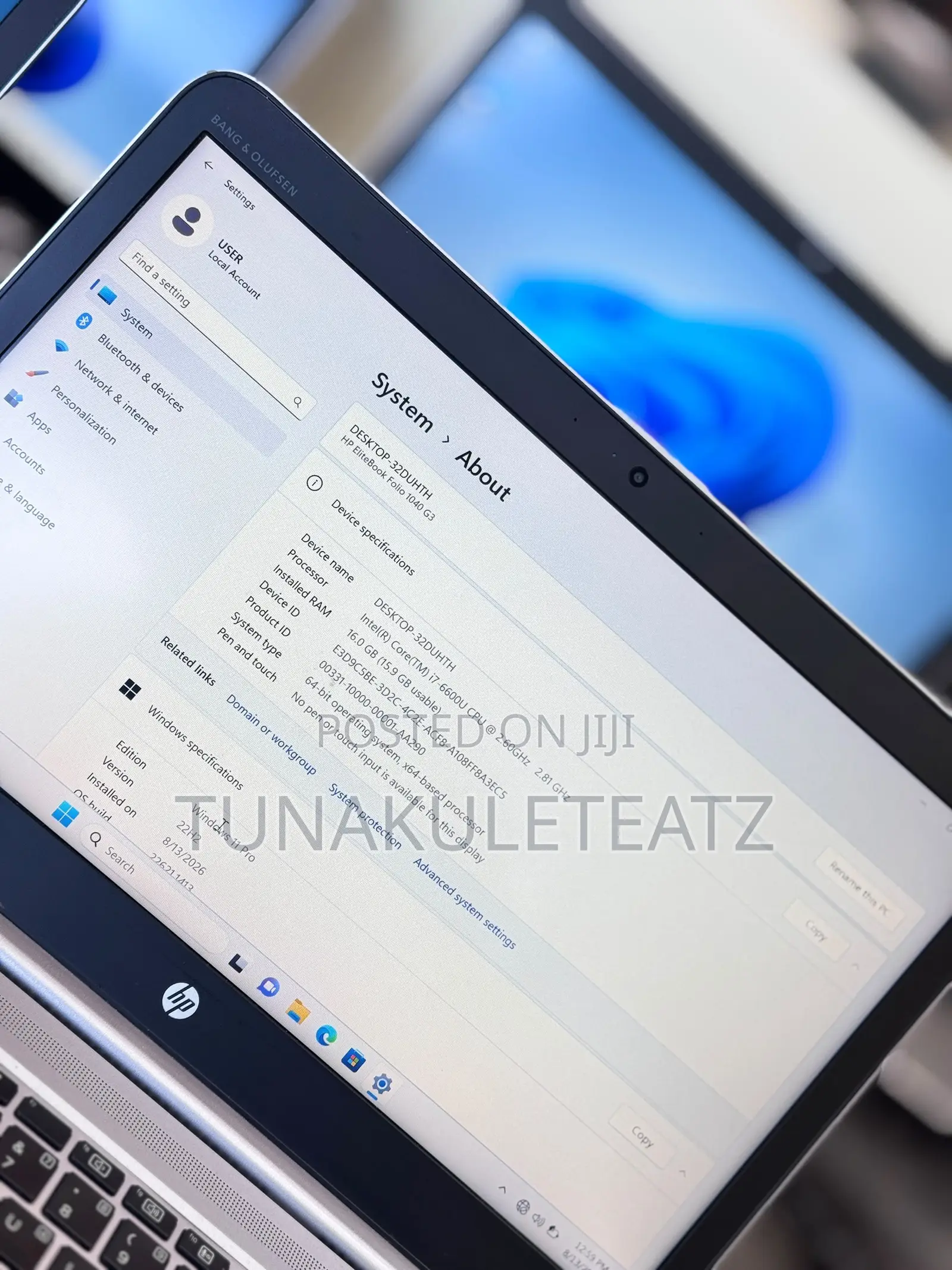 Laptop HP EliteBook 1040 G3 16GB Intel Core i7 SSD 256GB